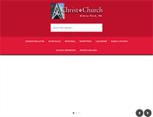 Tablet Screenshot of christchurchridleypark.org
